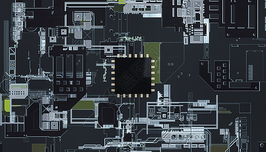 创意芯片空间商务高清图片素材