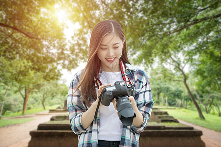 公园美景旅游拍照设计图片