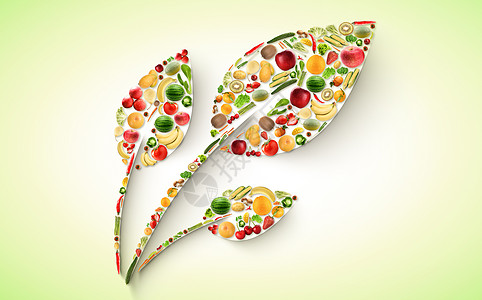 有机水果水果蔬菜绿色健康设计图片