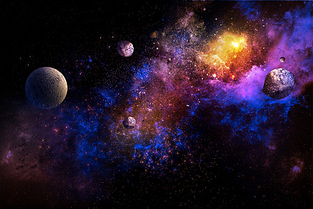 外太空宇宙星球插画