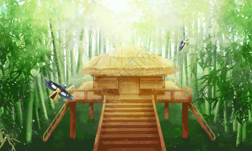 大风车房子gif图片-大风车房子动态图-大风车房子gif格式下载-摄图网