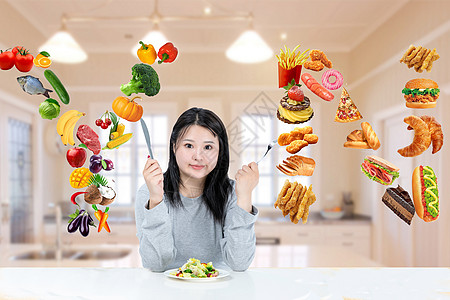 吃饭健康饮食设计图片