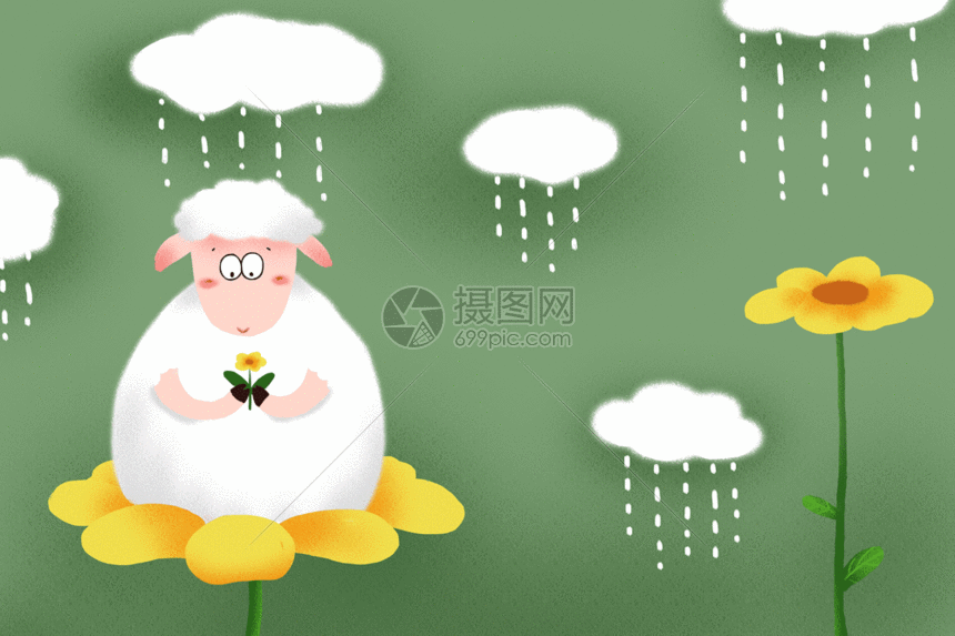 简约春天壁纸gif动图图片 正版gif素材 摄图网
