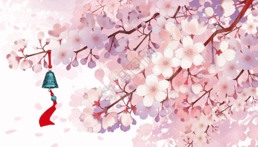 樱花盛开的季节gif图片