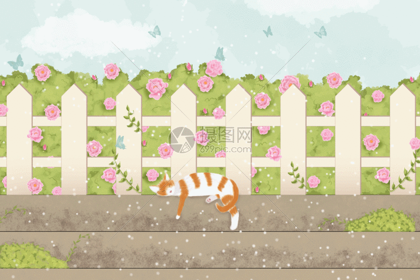 小清新场景gif动图图片-正版gif素材401017386-摄图网