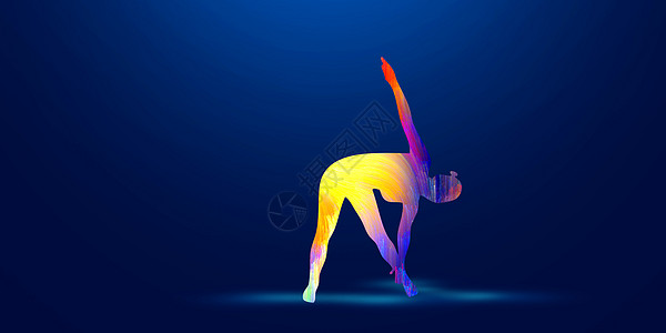 健身瑜伽背景图片
