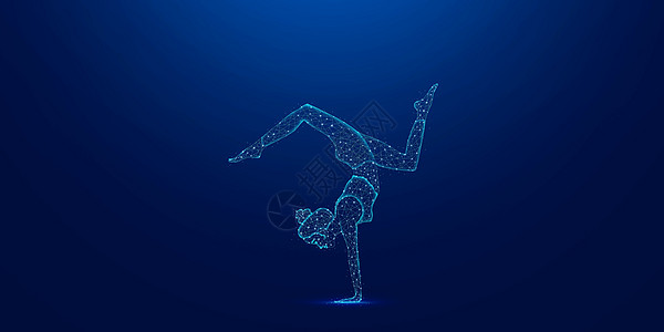健身瑜伽海报背景图片