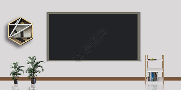 黑板和书架图片