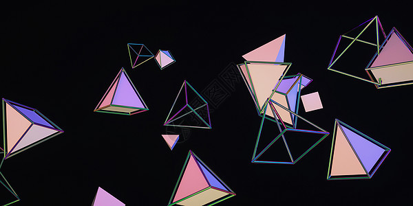 空间三角锥图片