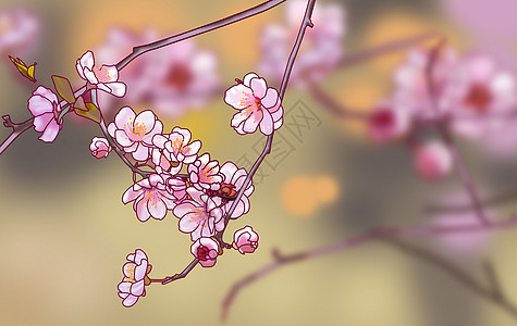 春天盛开的美丽桃花图片