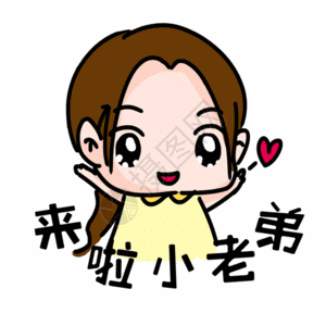 来啦小老弟表情gif图片素材