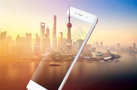 手机中的上海高清图片