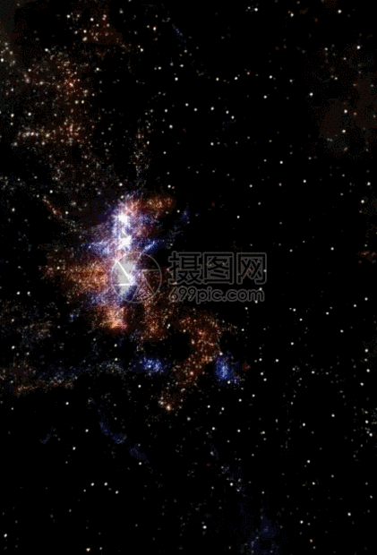震撼星空粒子线条h5动态背景图片