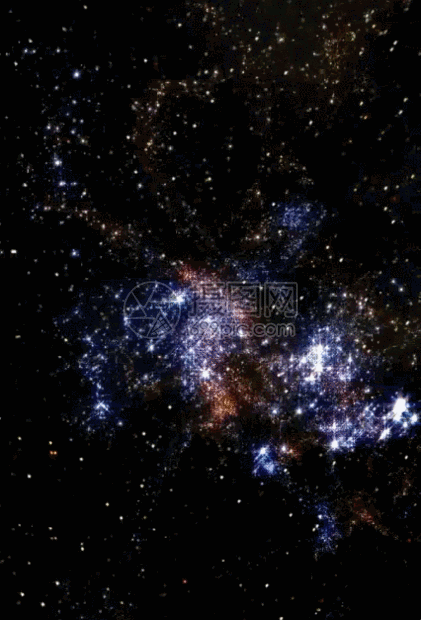 大气星空粒子创意h5动态背景图片