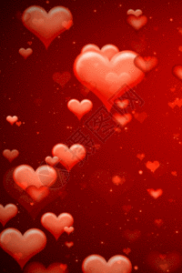 紫色三维爱心舞台h5动态背景素材401032358gifgif  |紫色三维澳心