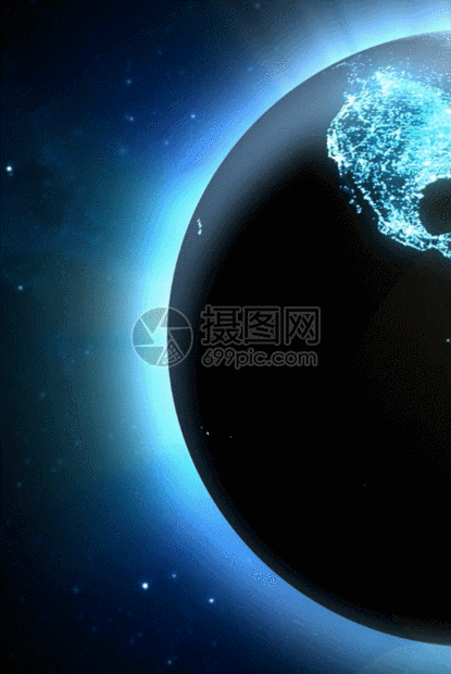 转动的地球h5动态背景素材动图图片-正版gif素材401031994-摄图网