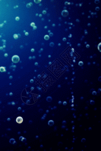 蓝色气泡上升气泡h5动态背景素材图片素材