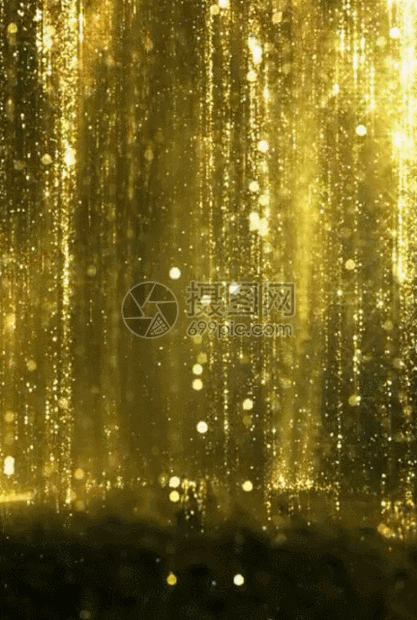 金色粒子h5动态背景素材图片