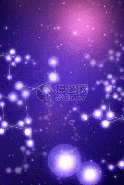 紫色唯美粒子h5动态背景动图图片-正版gif素材401032078-摄图网