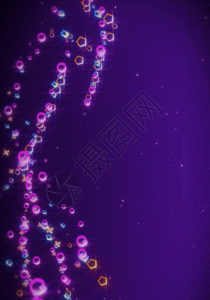 紫色波浪粒子h5动态背景图片