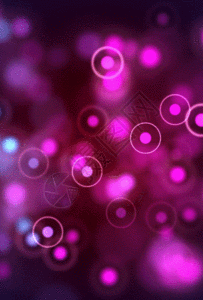 紫色唯美光圈浮动h5动态背景图片