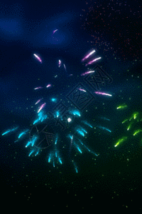 绚丽节日礼花h5动态背景图片素材