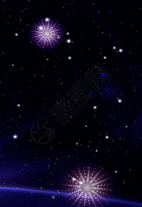 梦幻星空生长树h5动态背景图片素材