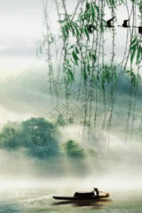 古韵古典江南中国风水墨片头h5动态背景素材图片