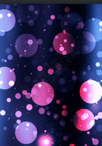 开party紫色圆形光斑h5动态背景素材高清图片