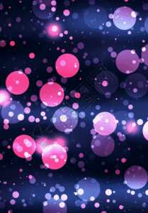 开party紫色圆形光斑h5动态背景素材高清图片
