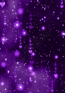 H股紫色心相印心形粒子h7动态背景素材高清图片