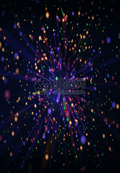 放射彩色粒子光束h5动态背景