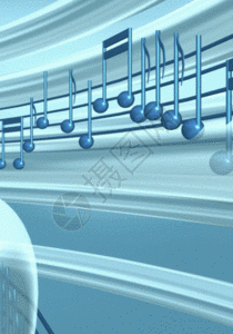 动感旋转音符h5动态背景图片素材