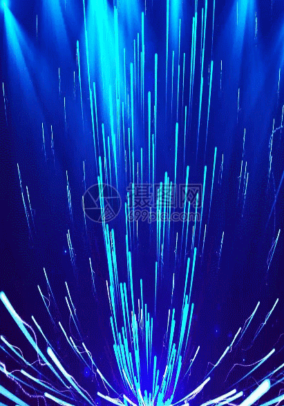蓝色光束粒子飞舞背景动图图片-正版gif素材401032460-摄图网