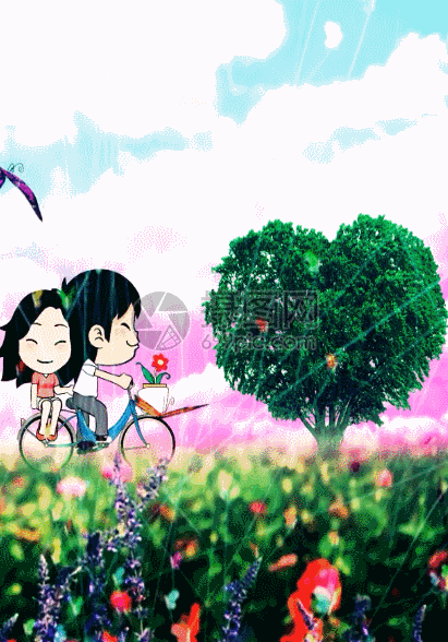 该gif动态图片标题为蝴蝶薰衣草h5动态背景,编号:401032527,格式:gif