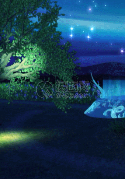 浪漫草原萤火虫飞舞h5动态背景图片素材_免费下载_gif图片格式_vrf