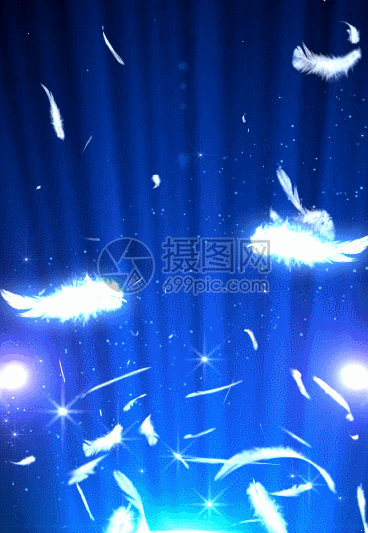 星光轨迹羽毛飞舞背景动图图片-正版gif素材401032599-摄图网