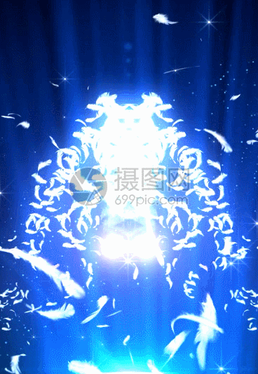 星光轨迹羽毛飞舞背景动图图片-正版gif素材401032600-摄图网