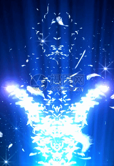星光轨迹羽毛飞舞背景图片素材_免费下载_gif图片格式_vrf高清图片