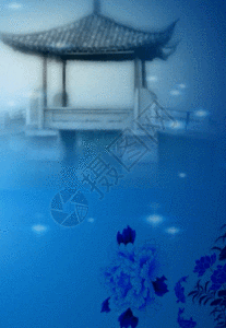 青花瓷插花gif图片-青花瓷插花动态图-青花瓷插花gif格式下载-摄图网