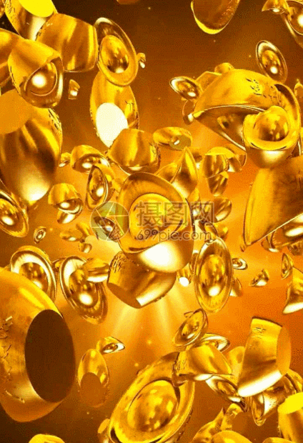 金元宝动效新年背景