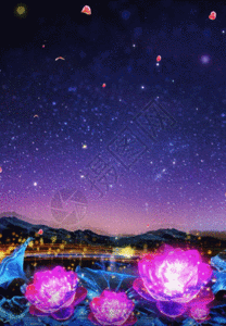 莲花星空之恋背景动图图片 正版gif素材 摄图网 莲花星空之恋背景动图图片 正版gif素材 摄图网