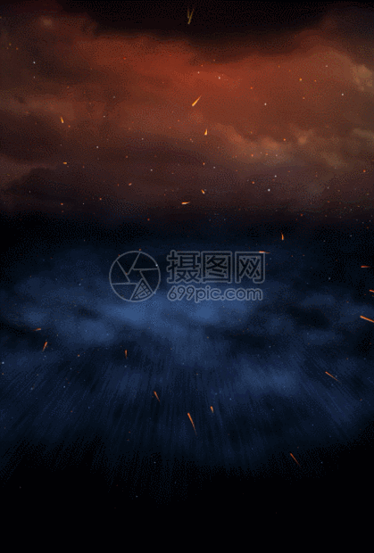 宇宙星空粒子云层银河穿梭星球黑夜背景