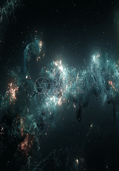 gif动图 动态背景 唯美炫丽宇宙银河空间背景.gif