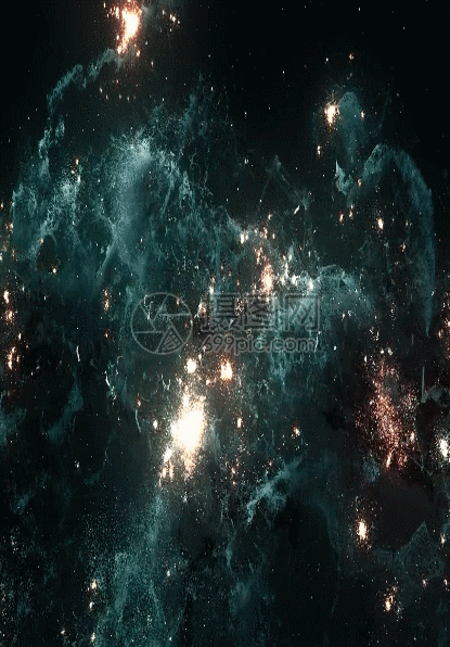 gif动图 动态背景 唯美炫丽宇宙银河空间背景.gif