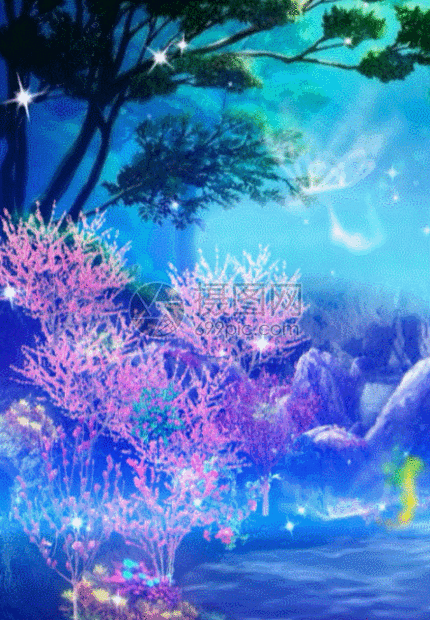 瀑布树林背景图片素材_免费下载_gif图片格式_vrf高清图片401032833