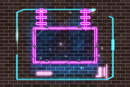 霓虹创意空间图片