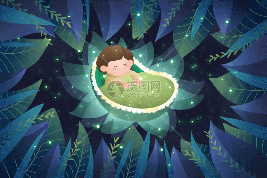 睡梦中的婴儿gif