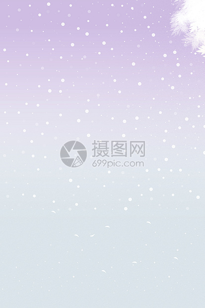 清新雪花背景图片