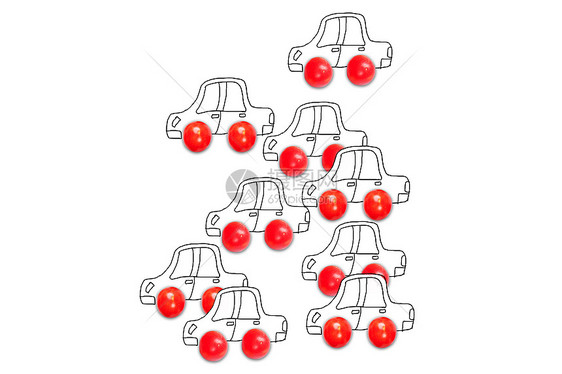 创意果蔬小汽车图片